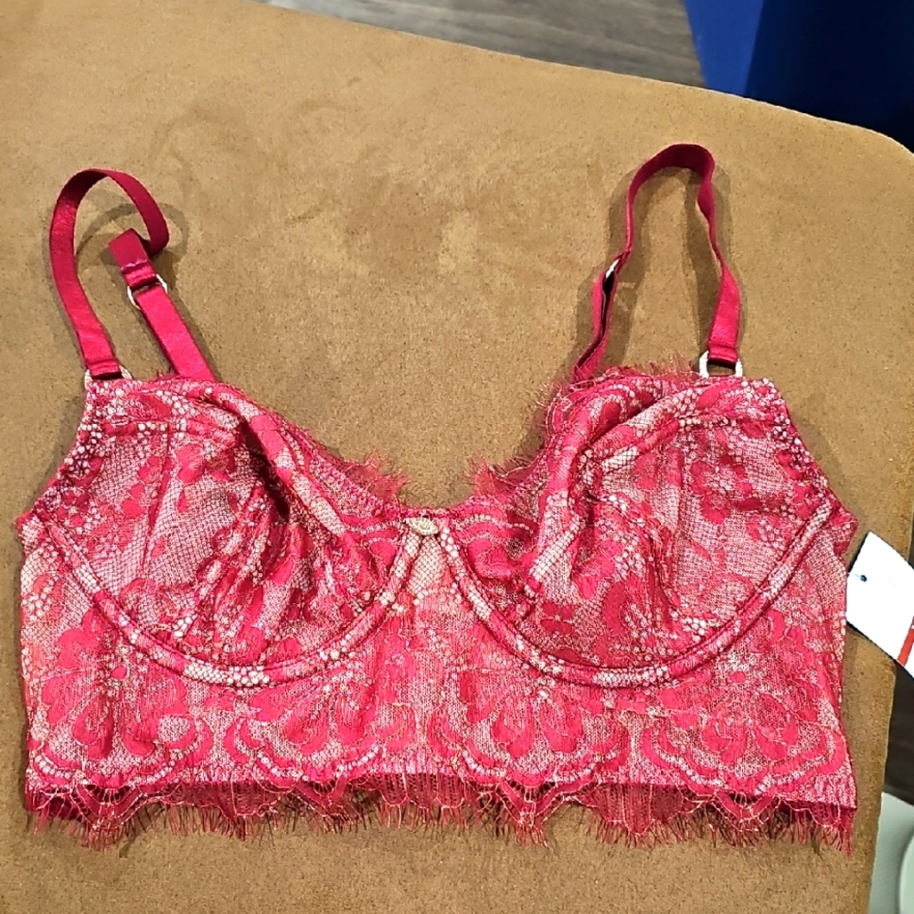 BRAND NEW SOFIA VERGARA EYELASH BALCONETTE BRA SZ 34C